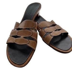 🌸VINTAGE - Cole HaanLeather Cut-Out
Topstiched Slides